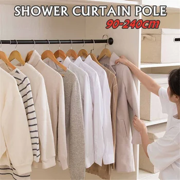Multifunction Telescopic Shower Curtain Rods Window Rail 90-240cm Extendable Wardrobe Pole Rod Stainless Steel Bathroom Kitchen
Multifunction Telescopic Shower Curtain Rods Window Rail 90-240cm Extendable Wardrobe Pole Rod Stainless Steel Bathroom Kitchen
