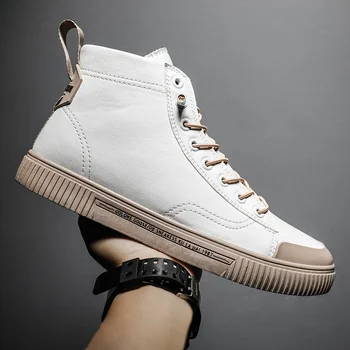 2020 New Trend Men Young Casual Shoes High Top Pu Leather Shoes For Mens Black Fashion Shoes Men Low Price Designer Sneakers Man
2020 New Trend Men Young Casual Shoes High Top Pu Leather Shoes For Mens Black Fashion Shoes Men Low Price Designer Sneakers Man