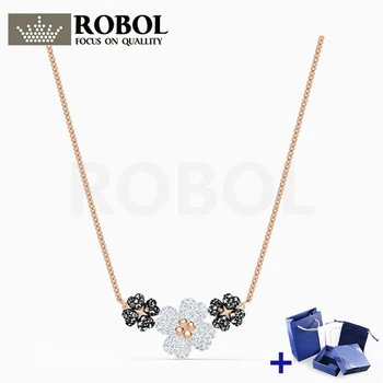 Original SWA LATISHA Flower Necklace with Original Engraved Woman Jewelry Gift Fashion Luxury Jewelry Free Shipping Wholesale
Original SWA LATISHA Flower Necklace with Original Engraved Woman Jewelry Gift Fashion Luxury Jewelry Free Shipping Wholesale