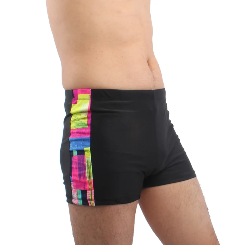 New Popular Patchwork Swim Boxers Geometric Imprint Male Swimming Trunk Mens Black Swimsuit Sexy European Swimwear for Men
New Popular Patchwork Swim Boxers Geometric Imprint Male Swimming Trunk Mens Black Swimsuit Sexy European Swimwear for Men