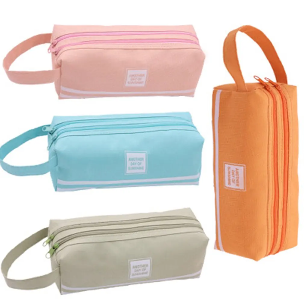 Oxford Cloth Custom Large Capacity Packet Neutral Double Layer Student Solid Color Canvas Pencil Case Small Bag
Oxford Cloth Custom Large Capacity Packet Neutral Double Layer Student Solid Color Canvas Pencil Case Small Bag