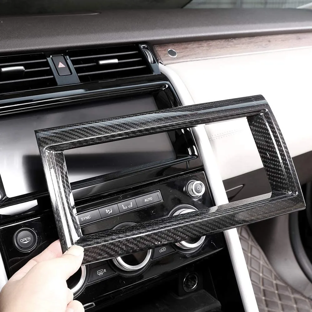 Real Carbon Fiber Car Interior Navigation Screen Box Frame Cover Trim 1pc For Land Rover Discovery 5 LR5 L462 HSE 2017 2018
Real Carbon Fiber Car Interior Navigation Screen Box Frame Cover Trim 1pc For Land Rover Discovery 5 LR5 L462 HSE 2017 2018