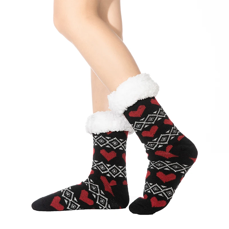 FRALOSHA Love Reindeer Non-slip Indoor Floor Socks Warm Wool Lining Ladies Cute Winter Home Plush Slippers Christmas Snowman 
FRALOSHA Love Reindeer Non-slip Indoor Floor Socks Warm Wool Lining Ladies Cute Winter Home Plush Slippers Christmas Snowman
