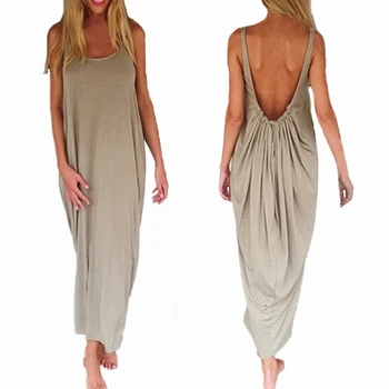 Fashion Strapless Maxi Dress 2020 ZANZEA Women's Backless Sundress Female Baggy Vestidos Casual Long Robe Femme Dress Plus Size 
Fashion Strapless Maxi Dress 2020 ZANZEA Women's Backless Sundress Female Baggy Vestidos Casual Long Robe Femme Dress Plus Size