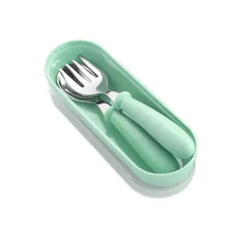3pcs/set Stainless Steel Children Spoon Forks Box Portable Baby Tableware Kids Eco-friendly Baby Feeding Spoons Utensils Cu A5U4 
3pcs/set Stainless Steel Children Spoon Forks Box Portable Baby Tableware Kids Eco-friendly Baby Feeding Spoons Utensils Cu A5U4