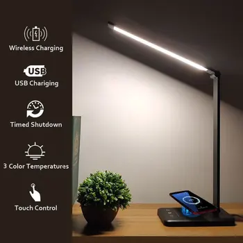 LED Table Lamp Foldable Rotatable Touch Switch Multi-Function Reading Light For Mobile Phone Charge Dimmable Eye Protection Lamp
LED Table Lamp Foldable Rotatable Touch Switch Multi-Function Reading Light For Mobile Phone Charge Dimmable Eye Protection Lamp