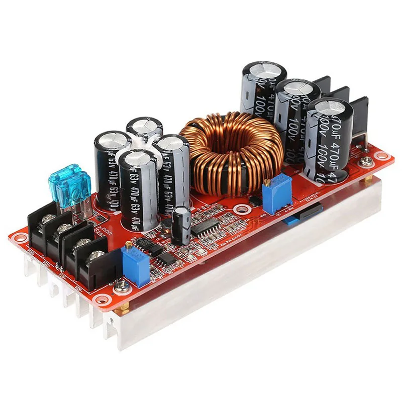 1200W High Power DC-DC Converter Boost Step-up Power Supply Module 20A IN 8-60V OUT 12-80V Adjustable 
1200W High Power DC-DC Converter Boost Step-up Power Supply Module 20A IN 8-60V OUT 12-80V Adjustable