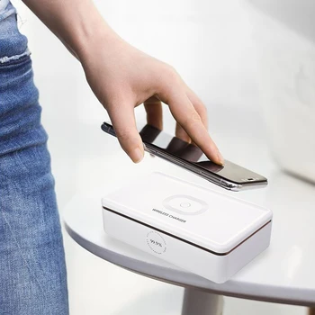 Mini Home Cleaning Phone Disinfection Box Wireless Fast Charging Applicable Wireless Charger UV Mobile Phone Sterilizer For Mask
Mini Home Cleaning Phone Disinfection Box Wireless Fast Charging Applicable Wireless Charger UV Mobile Phone Sterilizer For Mask