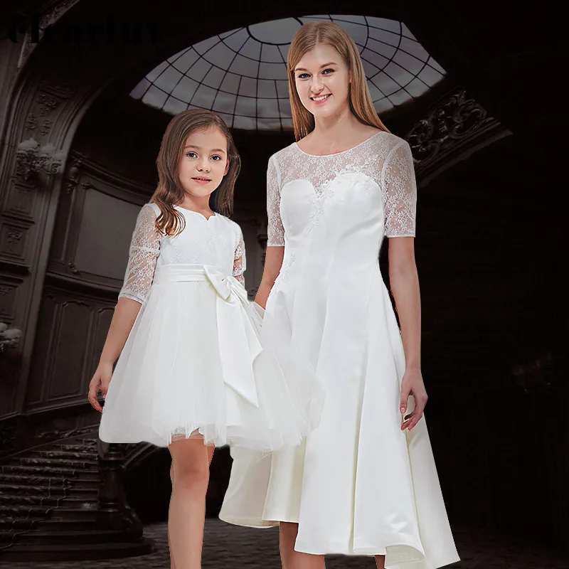Parent-child Elegant Prom Dress DB135 Lace Patchwork Banquet Dresses Knee-Length A-Line Vestido De Gala For Mother And Daughter
Parent-child Elegant Prom Dress DB135 Lace Patchwork Banquet Dresses Knee-Length A-Line Vestido De Gala For Mother And Daughter