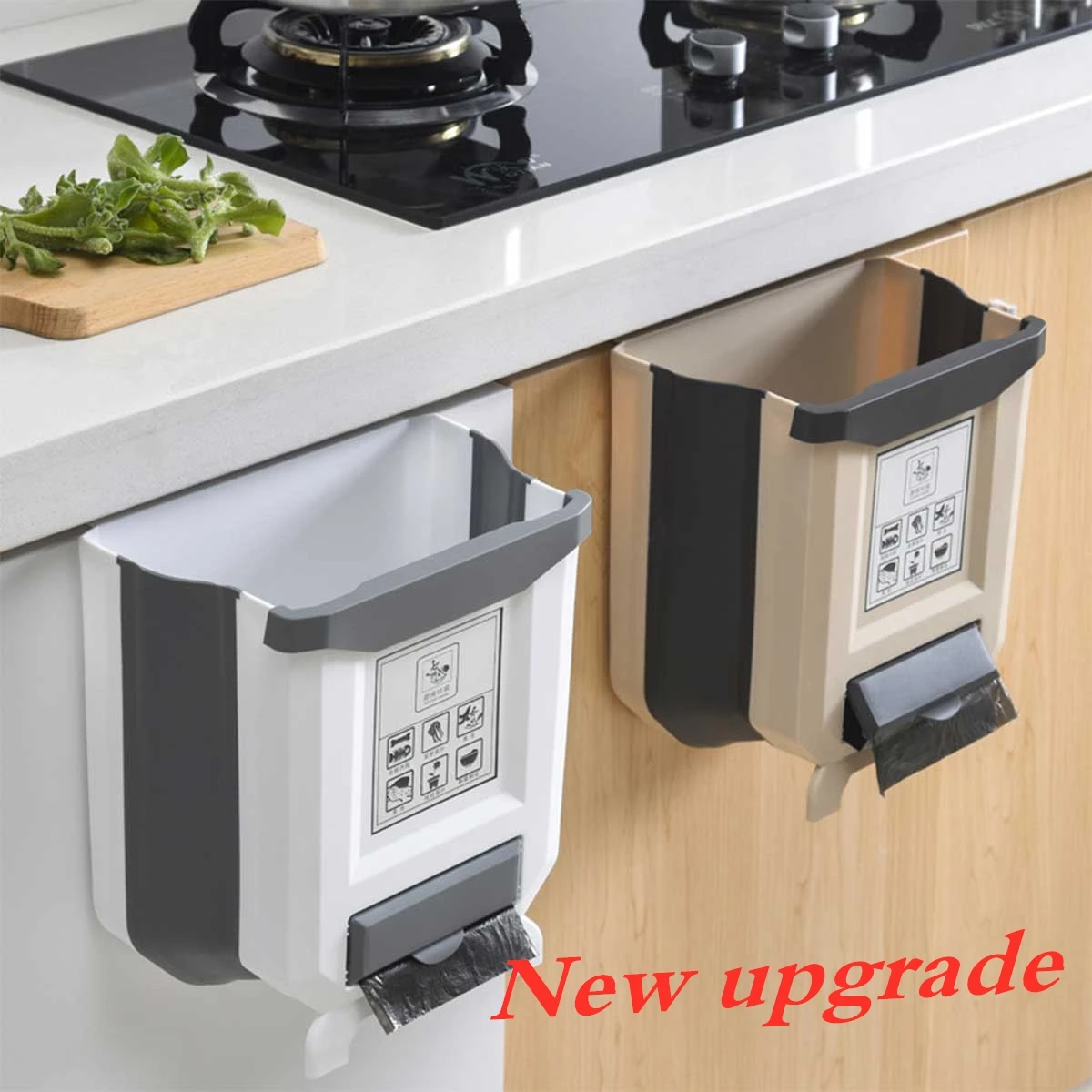 New upgrade Wall-mounted Trash Can Free Fold U-shaped Groove Increased Bottom Cupboard Multifunctional Storage Bucket
New upgrade Wall-mounted Trash Can Free Fold U-shaped Groove Increased Bottom Cupboard Multifunctional Storage Bucket
