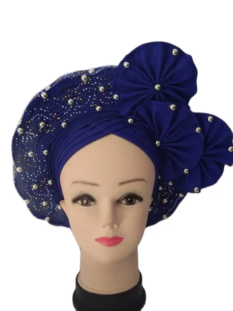 African Handmade Auto Gele Aso Oke Elegant Big Flowers Beads Hat Scarfs Inner Hijab Cap Turban Hats Headgear For Lady Head Wear
African Handmade Auto Gele Aso Oke Elegant Big Flowers Beads Hat Scarfs Inner Hijab Cap Turban Hats Headgear For Lady Head Wear