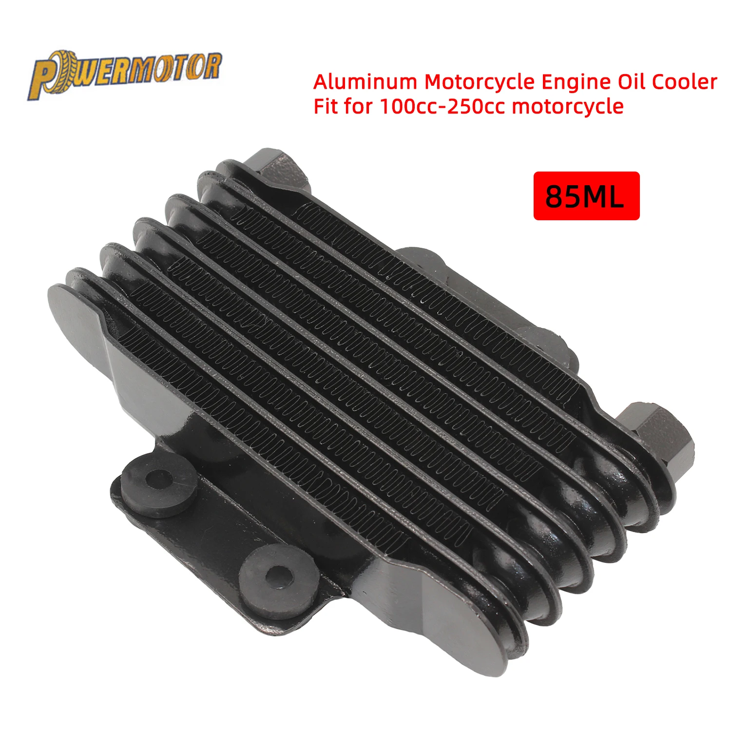 Motorcycle Oil Cooler Aluminum 85ml Engine Oil Cooler Cooling Radiator for 100CC-250CC Motorcycle Dirt Bike ATV (Black&Silver)
Motorcycle Oil Cooler Aluminum 85ml Engine Oil Cooler Cooling Radiator for 100CC-250CC Motorcycle Dirt Bike ATV (Black&Silver)