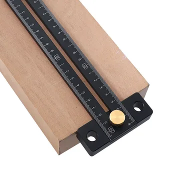 Woodworking Ruler Metric Aluminum Alloy T-shaped Limit Marker Measuring Tool Durable And Practical To Use
Woodworking Ruler Metric Aluminum Alloy T-shaped Limit Marker Measuring Tool Durable And Practical To Use
