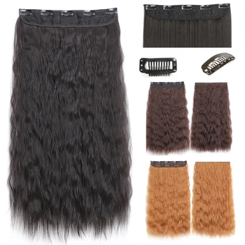 LISIGIRL 24 inch Long Curly Women Clip In Hair Extensions Black Brown High Tempreture Synthetic Hair Piece
LISIGIRL 24 inch Long Curly Women Clip In Hair Extensions Black Brown High Tempreture Synthetic Hair Piece