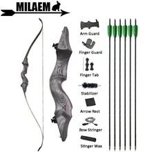 Archery 60inch 30-65lbs Takedown Recurve Bow Arrow Set Carbon Arrows Bowstring Stabilizer Left/Right Hand Shooting Accessories
Archery 60inch 30-65lbs Takedown Recurve Bow Arrow Set Carbon Arrows Bowstring Stabilizer Left/Right Hand Shooting Accessories
