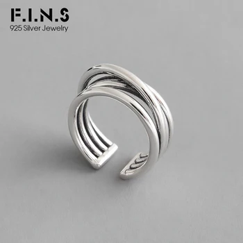 F.I.N.S Unique Design Retro Old 100% S925 Sterling Silver Ring Multi-layer Winding Lines Ring Vintage Wide Silver Finger Ring
F.I.N.S Unique Design Retro Old 100% S925 Sterling Silver Ring Multi-layer Winding Lines Ring Vintage Wide Silver Finger Ring