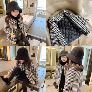 Winter Coat For Girls Thick Woolen Jacket For Girls Fashion Plaid Kids Outerwear Autumn England Teenage Clothes For Girls School
Winter Coat For Girls Thick Woolen Jacket For Girls Fashion Plaid Kids Outerwear Autumn England Teenage Clothes For Girls School