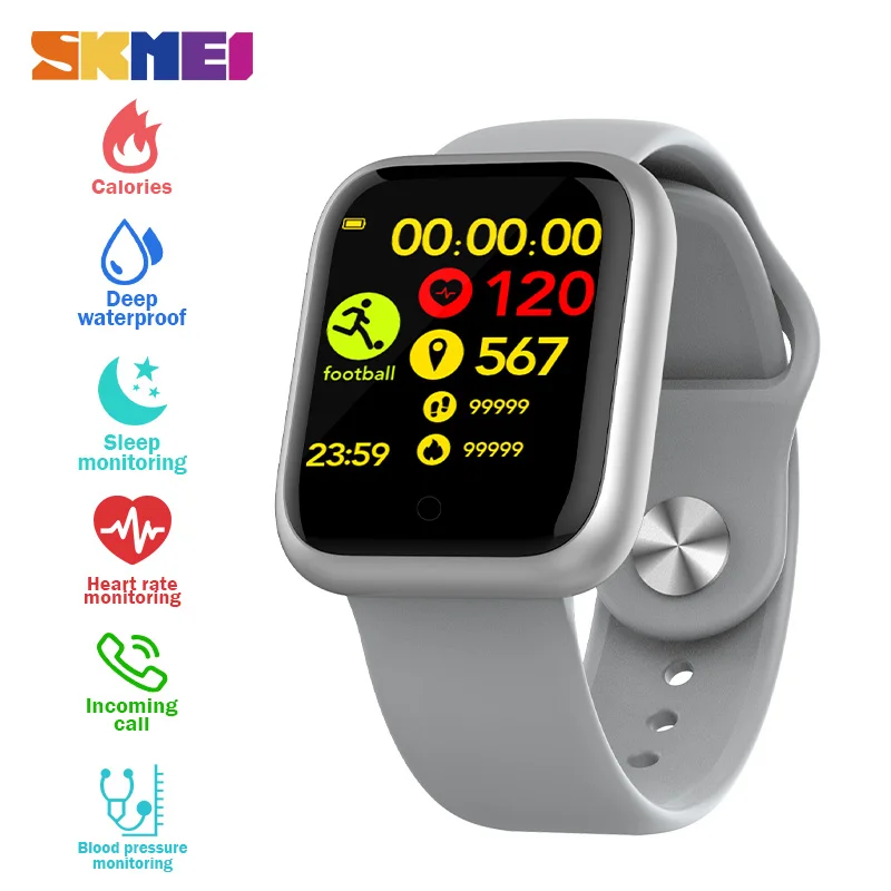 SKMEI GT1 iP67 waterproof Smartwatch Fitness Tracker Bracelet Blood Pressure Sleep Heart Rate Monitor Touch Screen Smart Watch
SKMEI GT1 iP67 waterproof Smartwatch Fitness Tracker Bracelet Blood Pressure Sleep Heart Rate Monitor Touch Screen Smart Watch