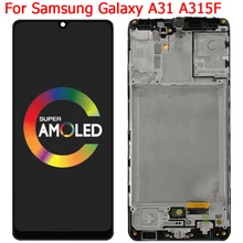 Écran tactile LCD avec cadre, 100% pouces, pour Samsung Galaxy A31 A315F 6.4/DS A315, SM-A315F testé, Original=