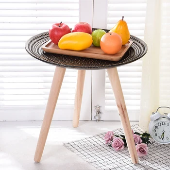 Creative Round Side Table Nordic Wood Coffee Table Storage Tea Fruit Service Plate Tray Bed Home table Living Room Table
Creative Round Side Table Nordic Wood Coffee Table Storage Tea Fruit Service Plate Tray Bed Home table Living Room Table