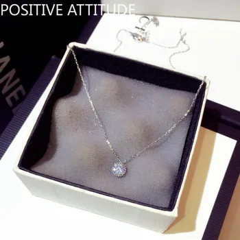 Lovely Round 1 Carat AAAAA CZ White / Rose Gold Women's Necklace Wedding Bride gift Popular Jewelry Bijoux
Lovely Round 1 Carat AAAAA CZ White / Rose Gold Women's Necklace Wedding Bride gift Popular Jewelry Bijoux