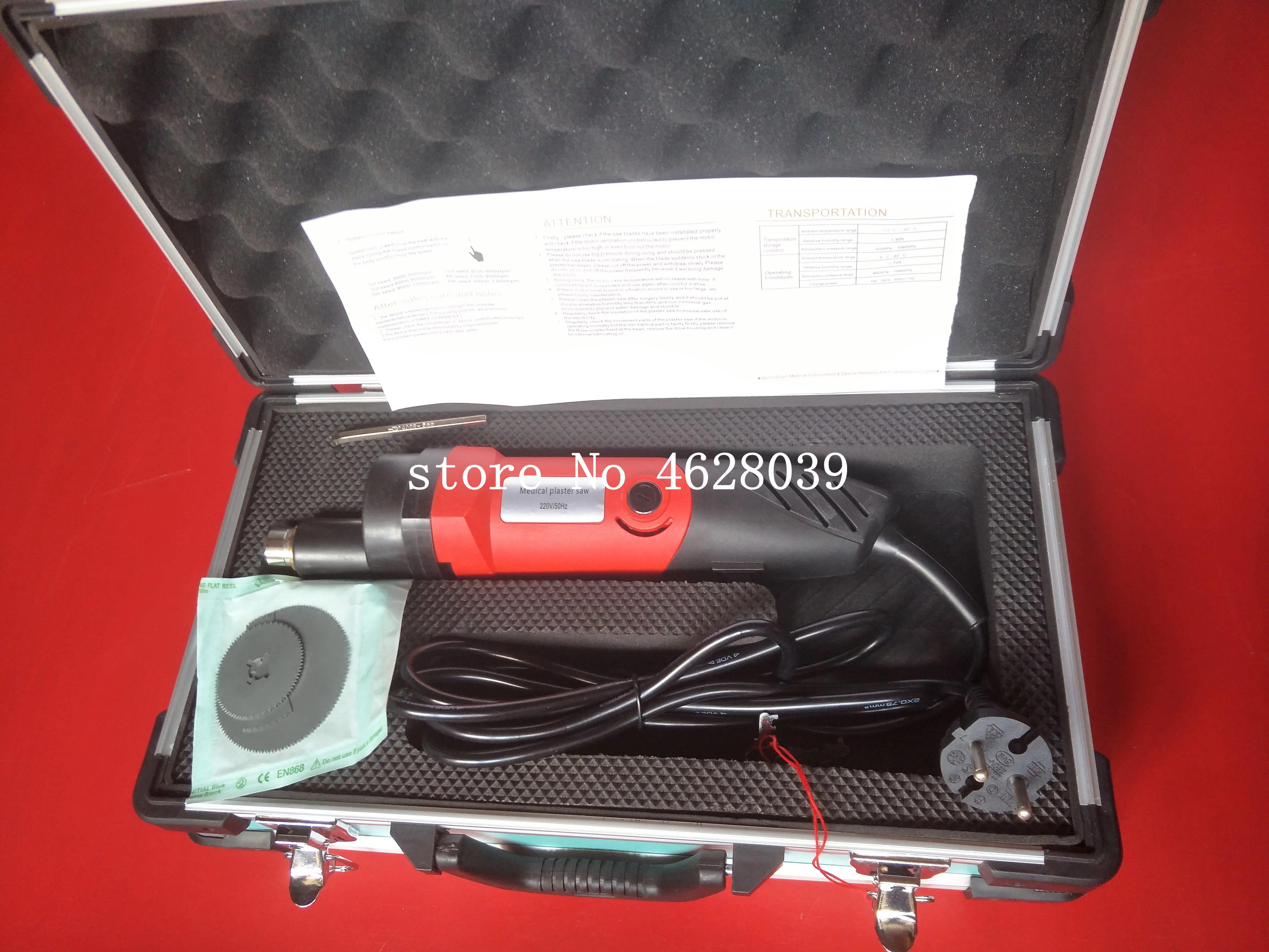 CE 110V/220V Red Medical Cast Saw,Cast Cutter Orthopedic Plaster Saw High Quality
CE 110V/220V Red Medical Cast Saw,Cast Cutter Orthopedic Plaster Saw High Quality