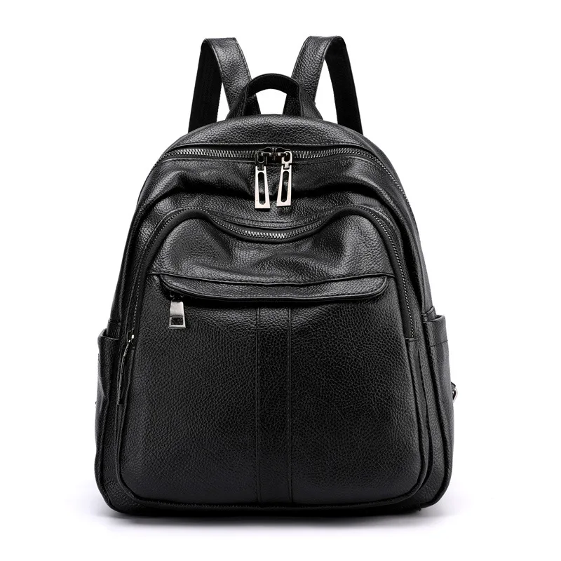 Женская кожаная сумка винтажный рюкзак высокого качества для подростков 2019 |