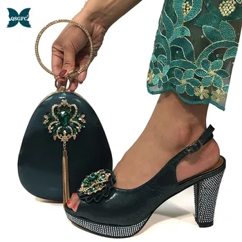2020 New Arrival Italian design African Party Shoe and Bag Set African Shoe and Bag Set Decorated with Rhinestone shoes and bag
2020 New Arrival Italian design African Party Shoe and Bag Set African Shoe and Bag Set Decorated with Rhinestone shoes and bag