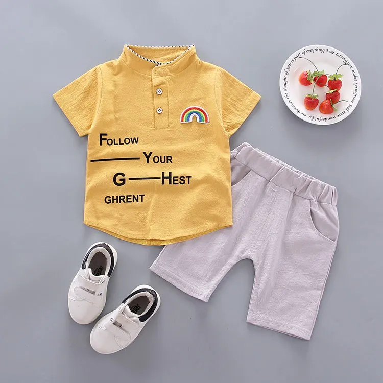 letter pattern shirt tops  pants clothes set newborn suits