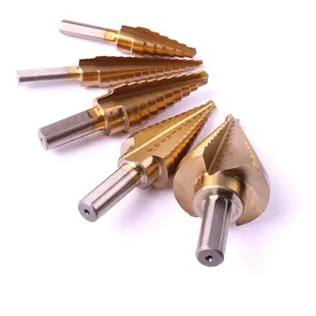Atoplee 5PCS HSS Step Drill Bit Set Titanium Cone Drill Hole Cutter Bit Step Drill Bit Power Tool Drill Bit In US 
Atoplee 5PCS HSS Step Drill Bit Set Titanium Cone Drill Hole Cutter Bit Step Drill Bit Power Tool Drill Bit In US