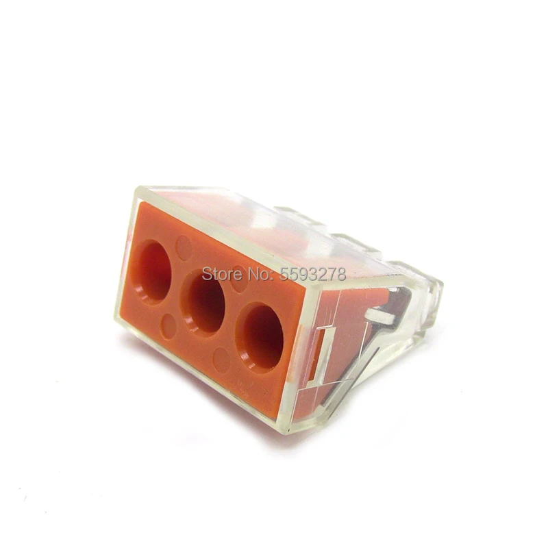 100PCS/LOT Free Shipping 773-173 Universal Compact Wire Wiring Connector 3p Conductor Terminal Block With Lever 0.75-6mm2
100PCS/LOT Free Shipping 773-173 Universal Compact Wire Wiring Connector 3p Conductor Terminal Block With Lever 0.75-6mm2