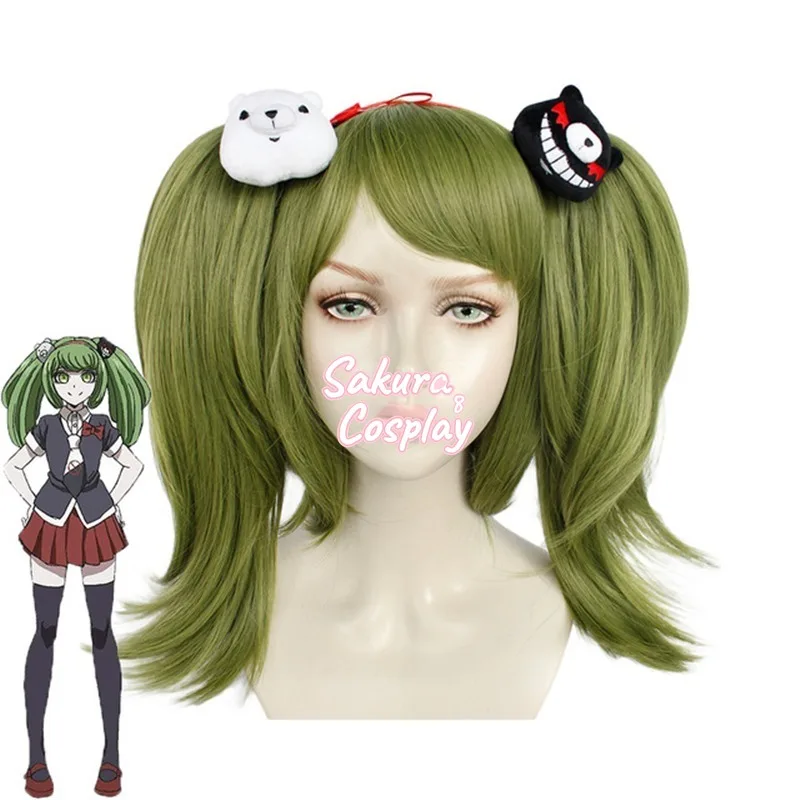 Game Dangan Ronpa Danganronpa Monaka Monaca Towa Cosplay Green Ponytails Heat Resistant Synthetic Hair No Headwear + Wig Cap
Game Dangan Ronpa Danganronpa Monaka Monaca Towa Cosplay Green Ponytails Heat Resistant Synthetic Hair No Headwear + Wig Cap