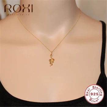 ROXI Personalized Thin Chain Necklace Animal Snake Pendant Necklace For Women Punk Clavicle Choker 925 Sterling Silver Necklace
ROXI Personalized Thin Chain Necklace Animal Snake Pendant Necklace For Women Punk Clavicle Choker 925 Sterling Silver Necklace