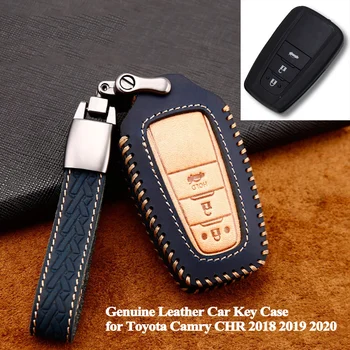 1pc Genuine Leather Car Key Case Cover Full Cover Key Shell Styling Accessories for Toyota Camry C-HR CHR Avalon 2018 2019 2020
1pc Genuine Leather Car Key Case Cover Full Cover Key Shell Styling Accessories for Toyota Camry C-HR CHR Avalon 2018 2019 2020
