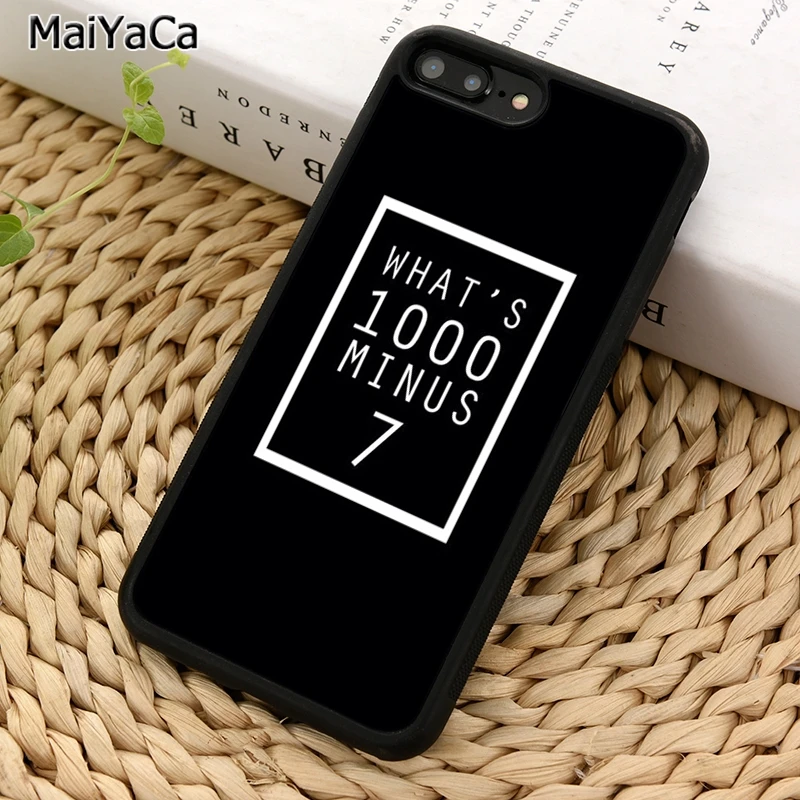 MaiYaCa 1000 минус 7 Токийский Гуль Цитата чехол для телефона iPhone 5 6 S 8 plus 11 12 Pro X XR XS Max