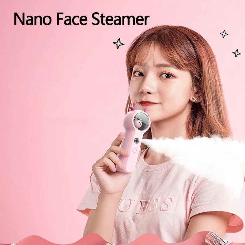 14ML Mini Nano Face Steamer USB Mist Sprayer Moisturizing Humidifier Hydrating Portable Nebulizer Facial Steamer Skin Care Tool
14ML Mini Nano Face Steamer USB Mist Sprayer Moisturizing Humidifier Hydrating Portable Nebulizer Facial Steamer Skin Care Tool