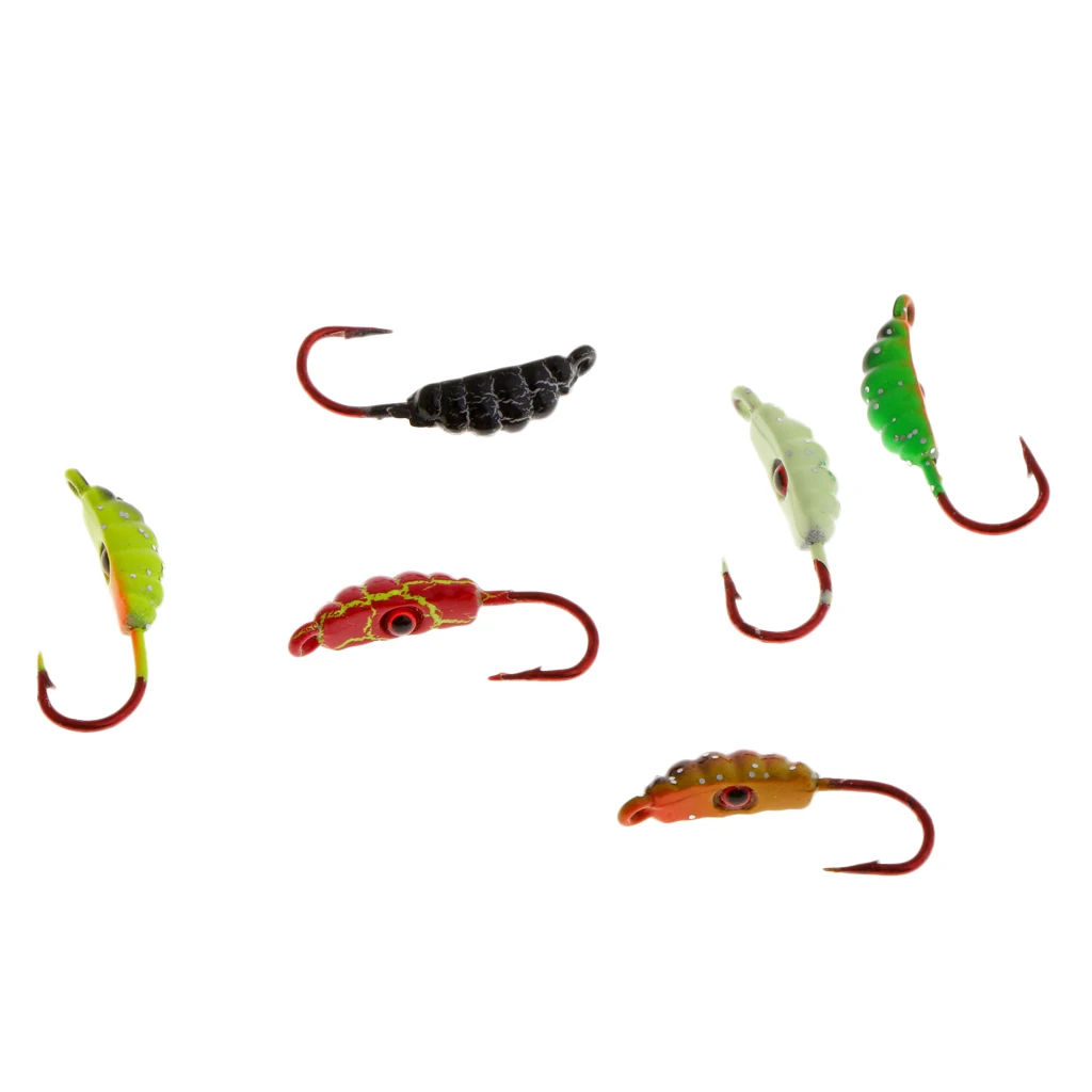 6Pcs/Set Winter Ice Fishing Hook Hard Lures Lead Jigs Head Hooks Baits Hooks 6Pcs/Set Winter Ice Fishing Hook Hard Lures Lead Jigs Head Hooks Baits Hooks