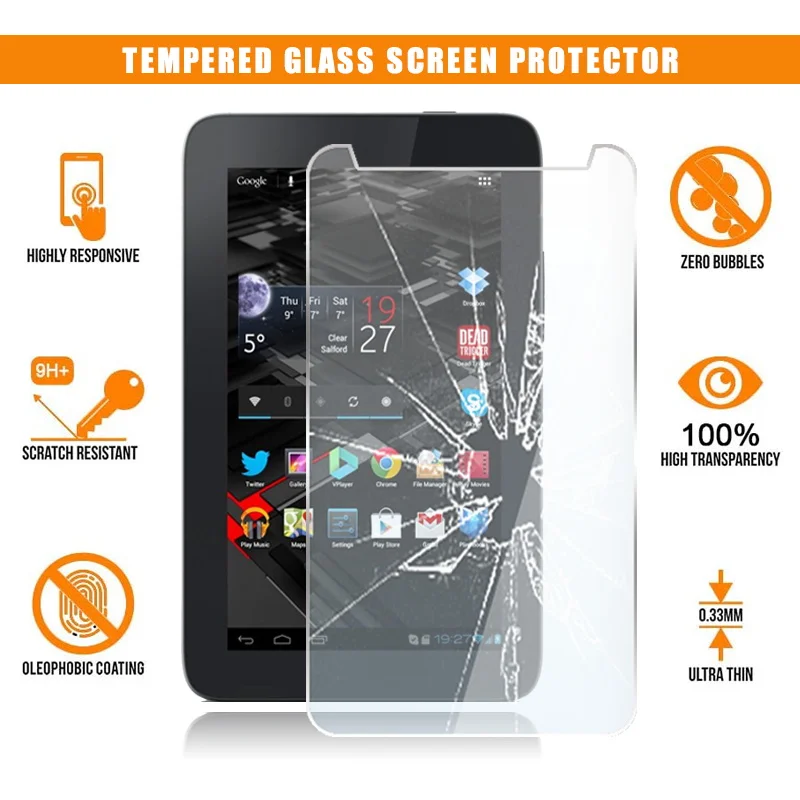 For Vodafone Smart Tab II 2 7" Tablet Tempered Glass Screen Protector Scratch Resistant Anti-fingerprint Film Cover
For Vodafone Smart Tab II 2 7" Tablet Tempered Glass Screen Protector Scratch Resistant Anti-fingerprint Film Cover