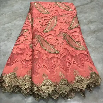 2020 Hot Sale Peach Embroidered African Lace Fabric High Quality With Rhinestone French Net Guipure Lace Fabrics H604-1
2020 Hot Sale Peach Embroidered African Lace Fabric High Quality With Rhinestone French Net Guipure Lace Fabrics H604-1