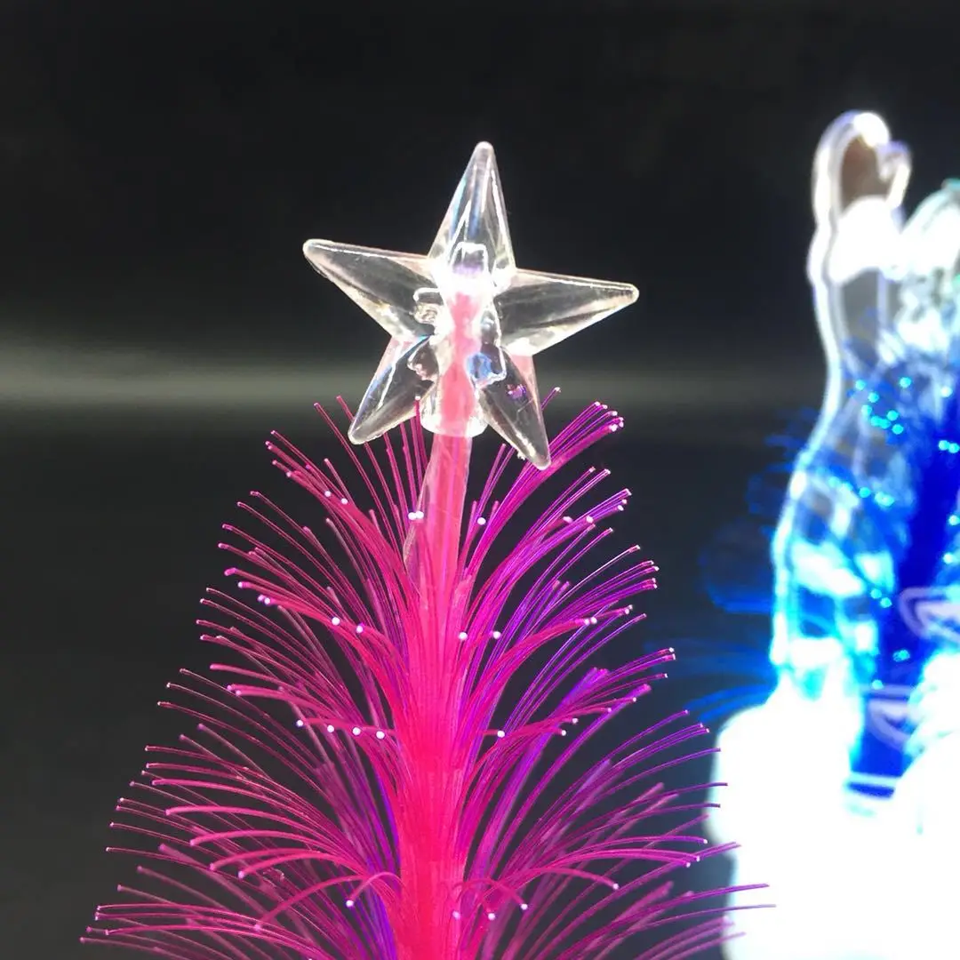 creative santa claus led night light colorful flash acrylic