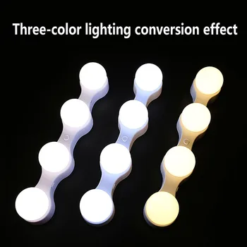 Makeup Mirror Vanity LED Light Bulbs Kit USB Charging Port AAA battery Cosmetic Lighted Make up Mirrors Bulb Adjustable Brightn
Makeup Mirror Vanity LED Light Bulbs Kit USB Charging Port AAA battery Cosmetic Lighted Make up Mirrors Bulb Adjustable Brightn