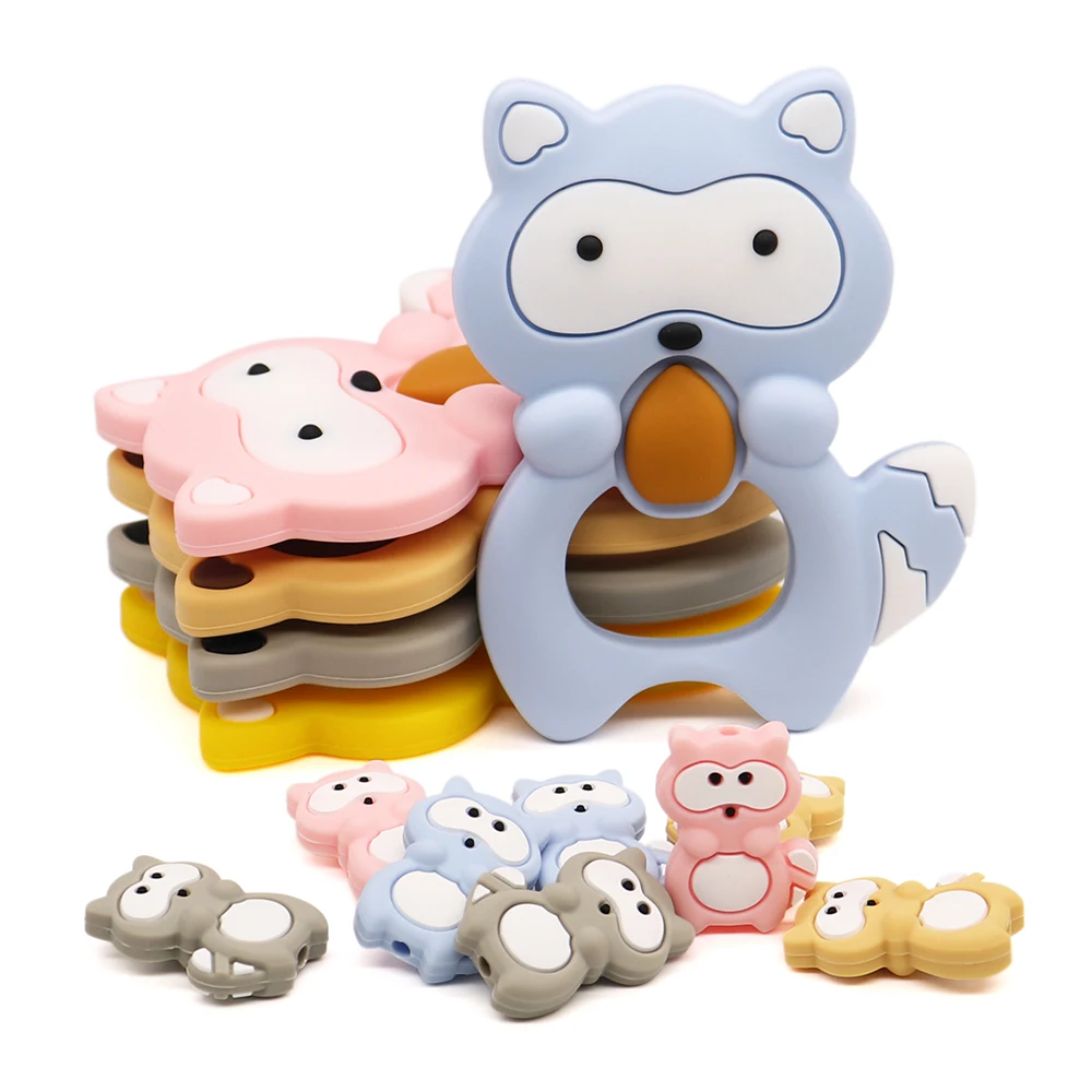 New Squirrel Baby Teether Silicone Teething Koara Beads 5Colors Chewable DIY Pacifier Chain For Infant Teether Pendant Gifts
New Squirrel Baby Teether Silicone Teething Koara Beads 5Colors Chewable DIY Pacifier Chain For Infant Teether Pendant Gifts