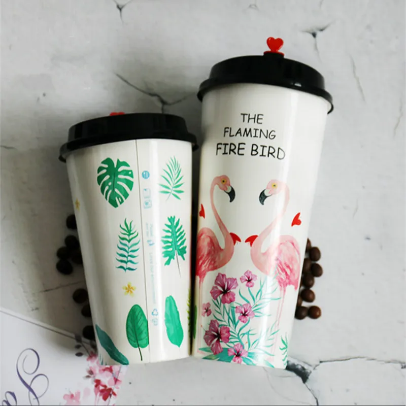 50pcs High quality flamingo disposable coffee cup 500ml 700ml net red milk tea paper cups cold hot drink glass with covers
50pcs High quality flamingo disposable coffee cup 500ml 700ml net red milk tea paper cups cold hot drink glass with covers
