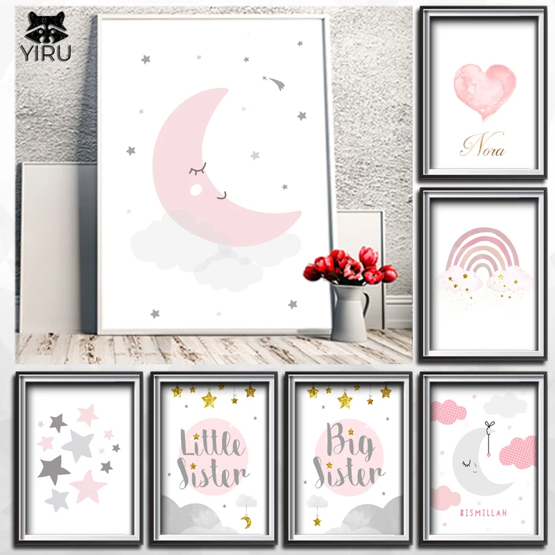 Pink Moon Animal Poster Nursery Canvas Printed Wall Art Painting Nordic Children Decoration Pictures Baby Room
Pink Moon Animal Poster Nursery Canvas Printed Wall Art Painting Nordic Children Decoration Pictures Baby Room