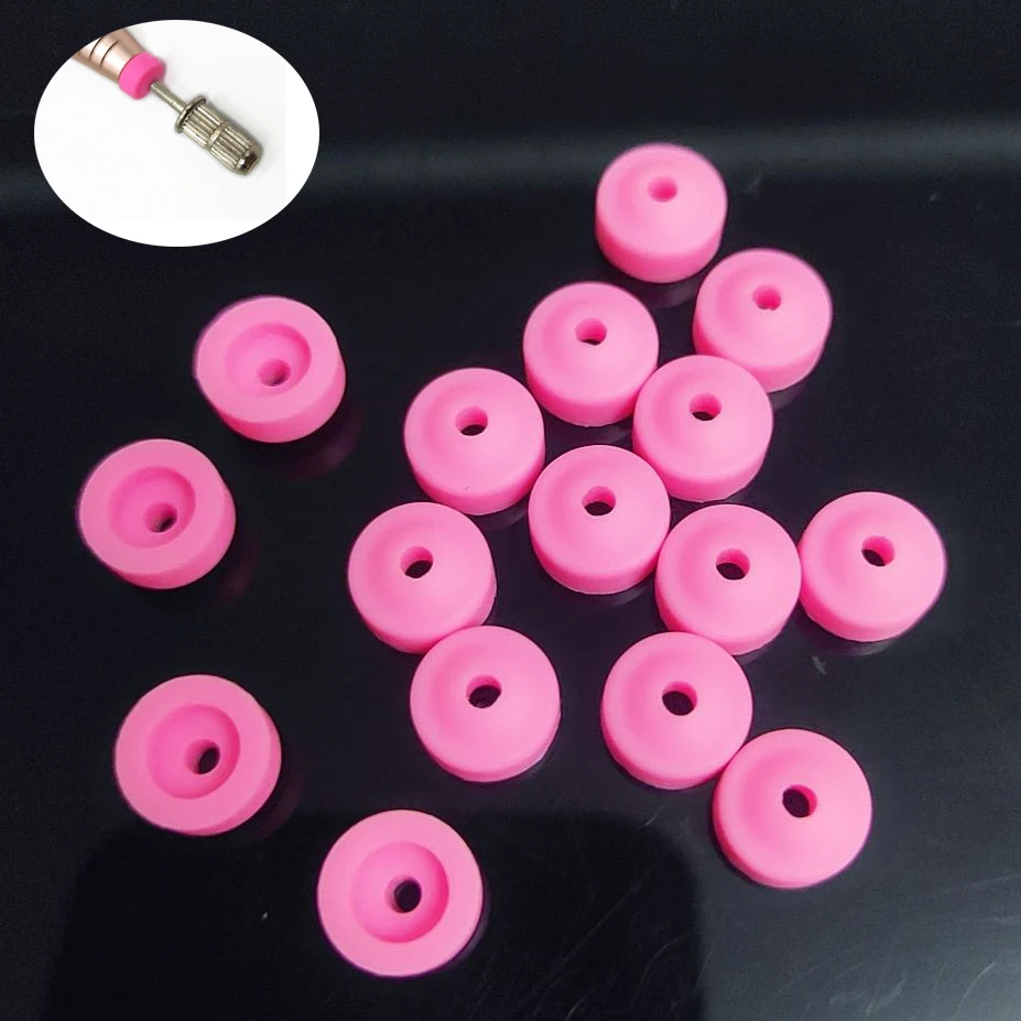 

5/10/20/50pcs Nail Drill Plastic Protection Pink Caps Used on 3/32" Nail Drill Bits Electric Accessories Nail Tools Prevent Dust