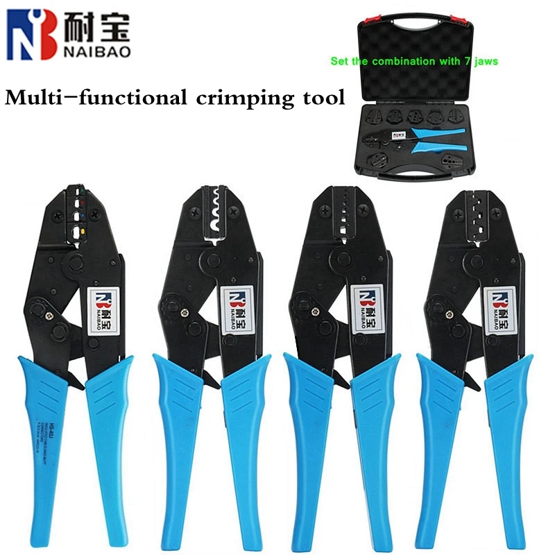 Crimping Pliers Clamp Tools Cap/coaxial Cable Terminals Kit 230mm HS-03BC Mini NB Carbon Steel Multifunctional Electrical
Crimping Pliers Clamp Tools Cap/coaxial Cable Terminals Kit 230mm HS-03BC Mini NB Carbon Steel Multifunctional Electrical