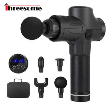Threesome High frequency Massage gun muscle relax body relaxation Electric massager with portable bag for fitness M01massage gun
Threesome High frequency Massage gun muscle relax body relaxation Electric massager with portable bag for fitness M01massage gun