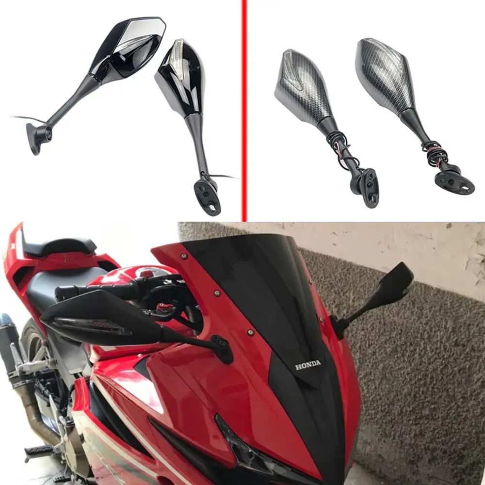 

Motorcycle Turn Signals Rear View Side Mirrors For Honda CBR 600 RR 2003-2014 CBR1000RR 2004 2005 2006 2007 CBR 250R 500R