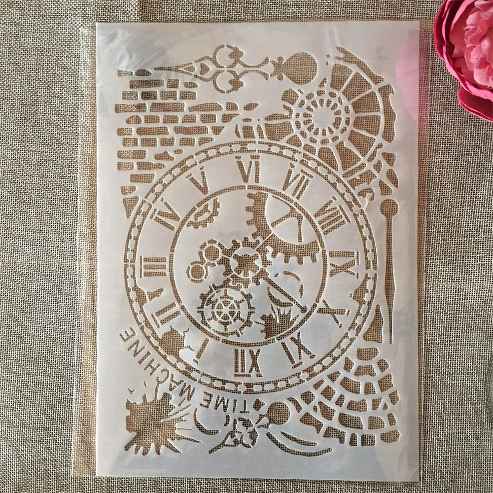 A4 29cm Vintage Clock Time Brick Wall DIY Layering Stencils Painting Scrapbook Coloring Embossing Album Decorative Template
A4 29cm Vintage Clock Time Brick Wall DIY Layering Stencils Painting Scrapbook Coloring Embossing Album Decorative Template