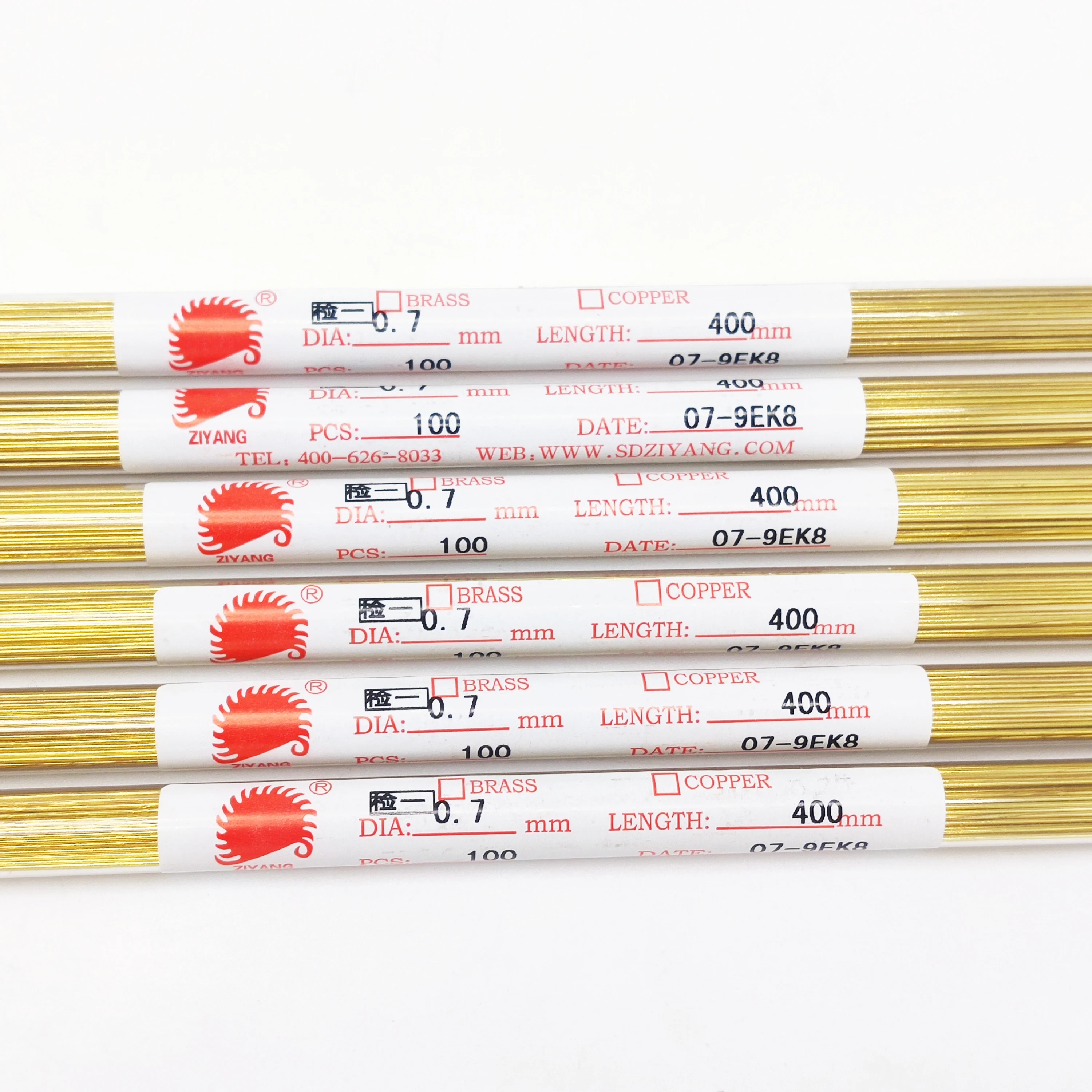 WEDM Brass Electrode Tube OD0.7*400mm Length Single Hole for EDM Drilling Machine
WEDM Brass Electrode Tube OD0.7*400mm Length Single Hole for EDM Drilling Machine